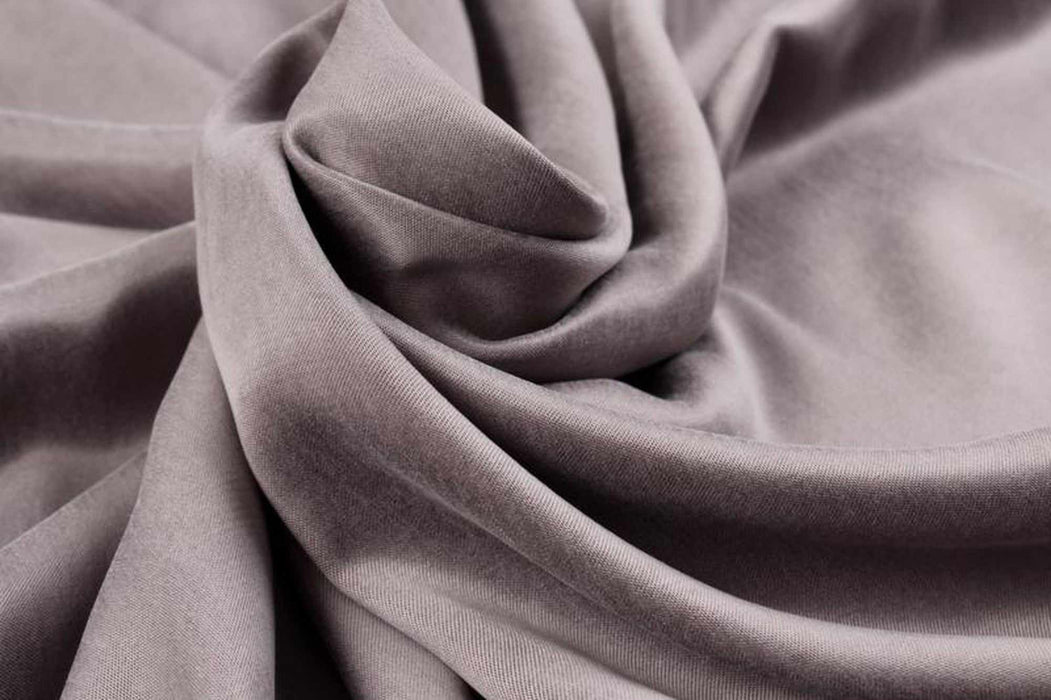 Cupro Viscose Blend Twill, Vegan Certified - AQUA (+40 Colors)-Fabric-FabricSight