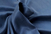 Cupro Viscose Blend Twill, Vegan Certified - AQUA (+40 Colors)-Fabric-FabricSight