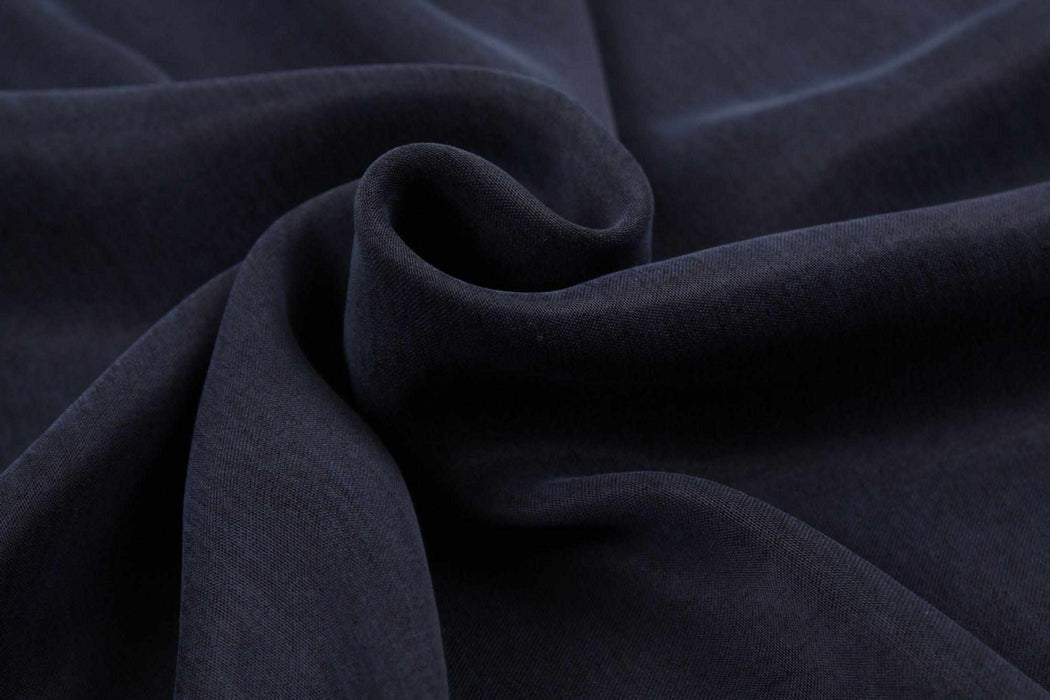 Cupro Viscose Blend Twill, Vegan Certified - AQUA (+40 Colors)-Fabric-FabricSight