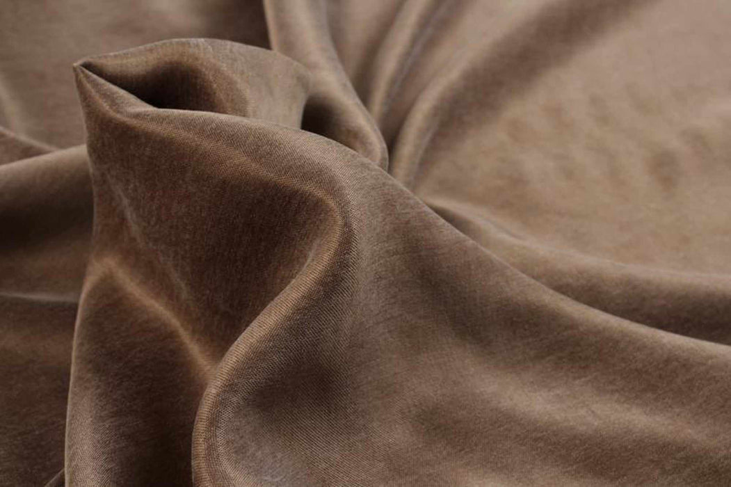 Cupro Viscose Blend Twill, Vegan Certified - AQUA (+40 Colors)-Fabric-FabricSight