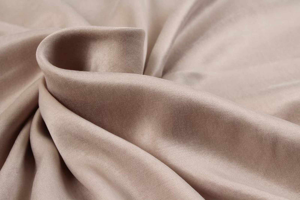 Cupro Viscose Blend Twill, Vegan Certified - AQUA (+40 Colors)-Fabric-FabricSight