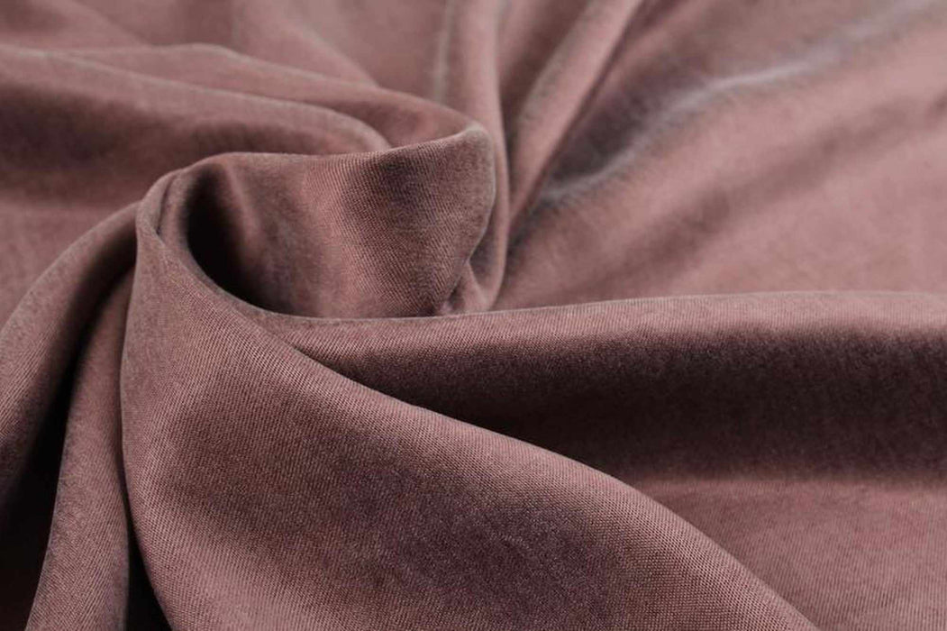 Cupro Viscose Blend Twill, Vegan Certified - AQUA (+40 Colors)-Fabric-FabricSight