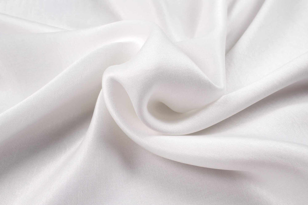 Cupro Viscose Blend Twill, Vegan Certified - Aqua (Limited Edition Colors)-Fabric-FabricSight