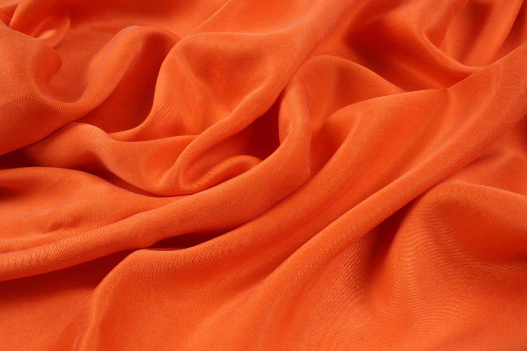 Cupro Viscose Blend Twill, Vegan Certified - Aqua (Limited Edition Colors)-Fabric-FabricSight