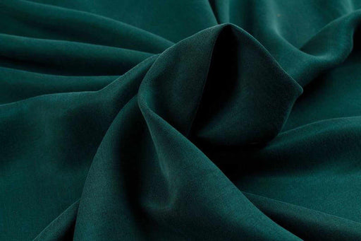 Cupro Viscose Blend Twill, Vegan Certified - Aqua (Limited Edition Colors)-Fabric-FabricSight