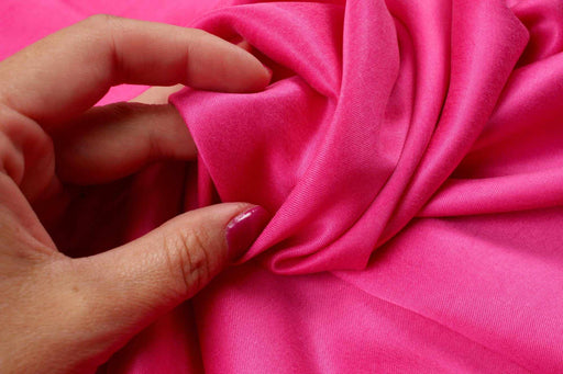 Cupro Viscose Blend Twill, Vegan Certified - Aqua (Limited Edition Colors)-Fabric-FabricSight