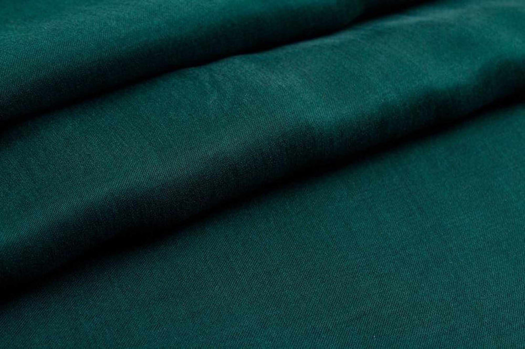 Cupro Viscose Blend Twill, Vegan Certified - Aqua (Limited Edition Colors)-Fabric-FabricSight