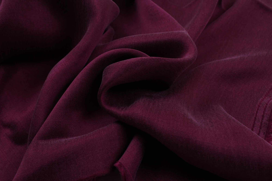 Cupro Viscose Blend Twill, Vegan Certified - Aqua (Limited Edition Colors)-Fabric-FabricSight