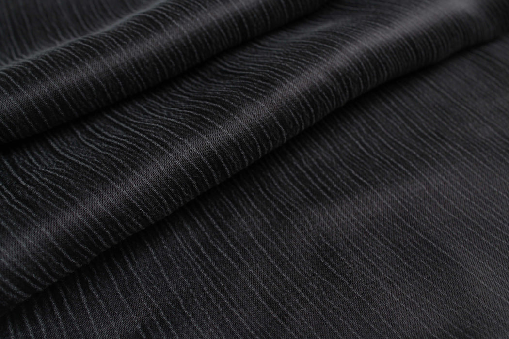 Cupro Viscose Crepe Satin – Textured Fluidity with a Subtle Sheen-Fabric-FabricSight