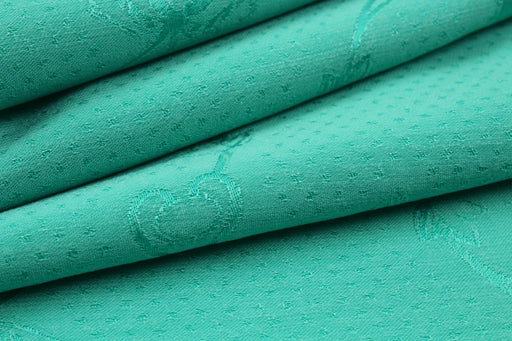 Cupro Viscose Decorative Jacquard - Sea Green - 16-5421 TPG-Fabric-FabricSight