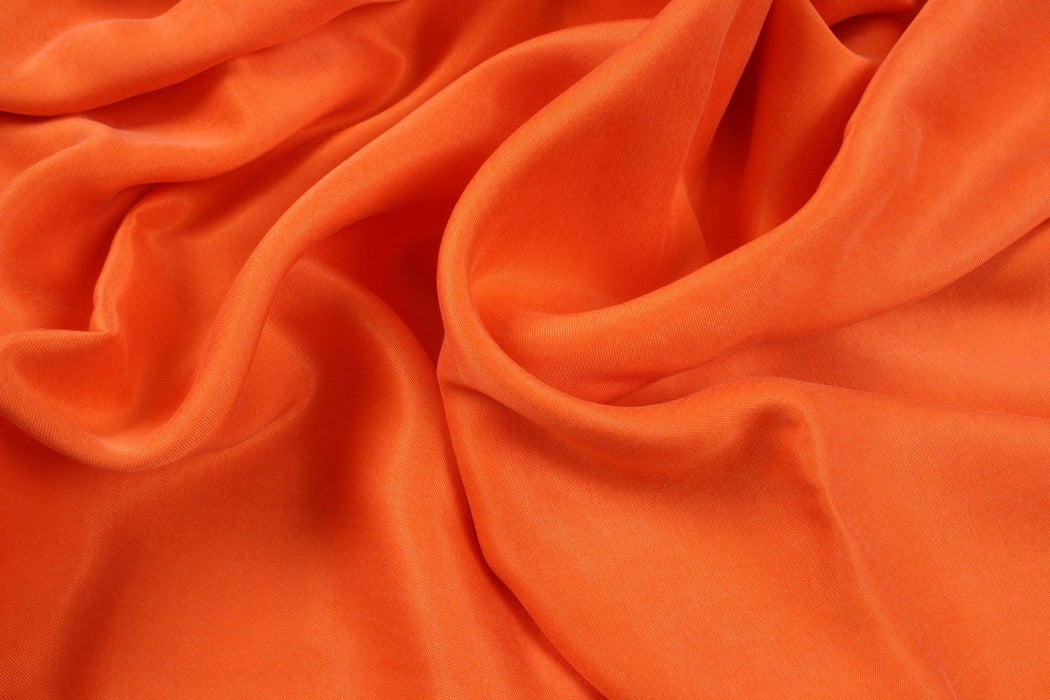 Cupro Viscose Satin Twill, Vegan Certified - Light-weight AQUA-Fabric-FabricSight