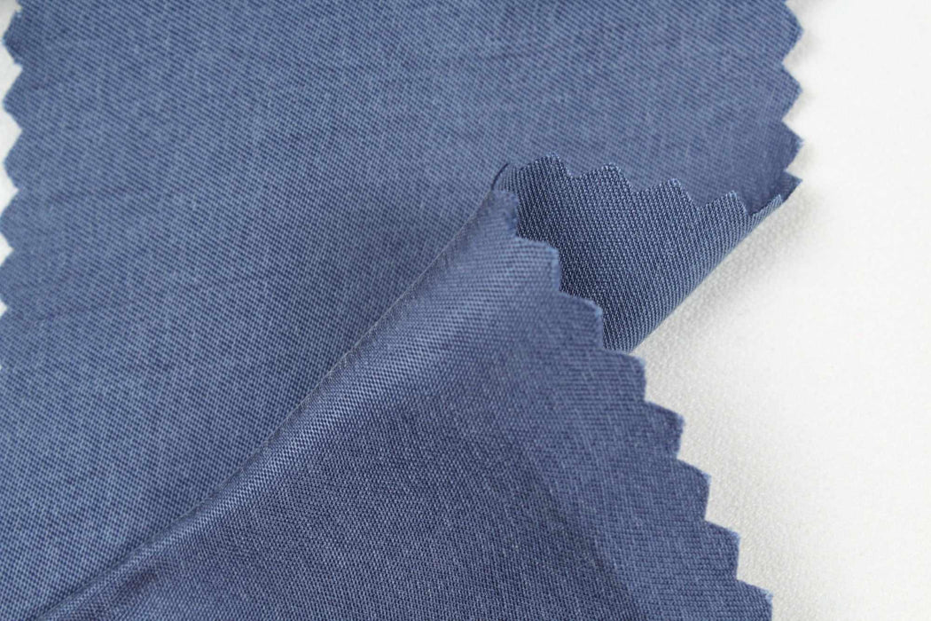 Cupro Viscose Satin Twill, Vegan Certified - Light-weight AQUA-Fabric-FabricSight