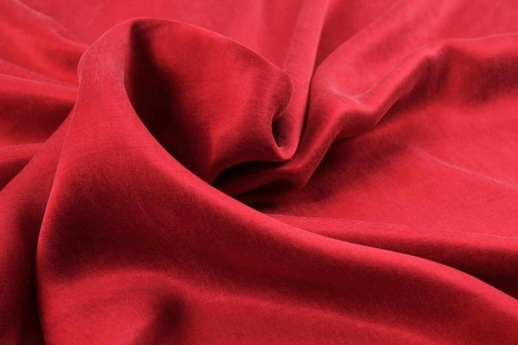 Cupro Viscose Satin Twill, Vegan Certified - Light-weight AQUA-Fabric-FabricSight