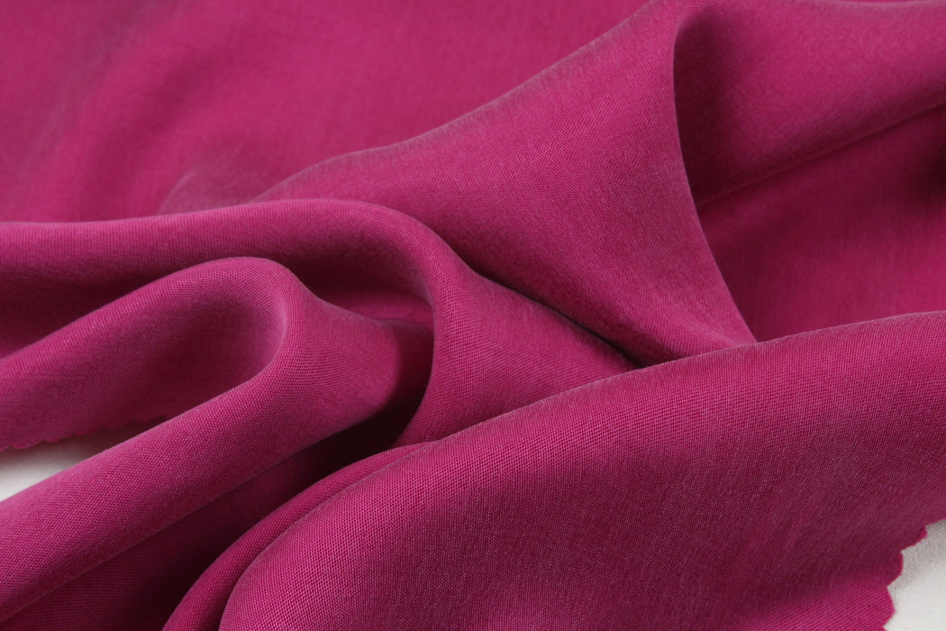 Cupro Viscose Satin Twill, Vegan Certified - Light-weight AQUA-Fabric-FabricSight