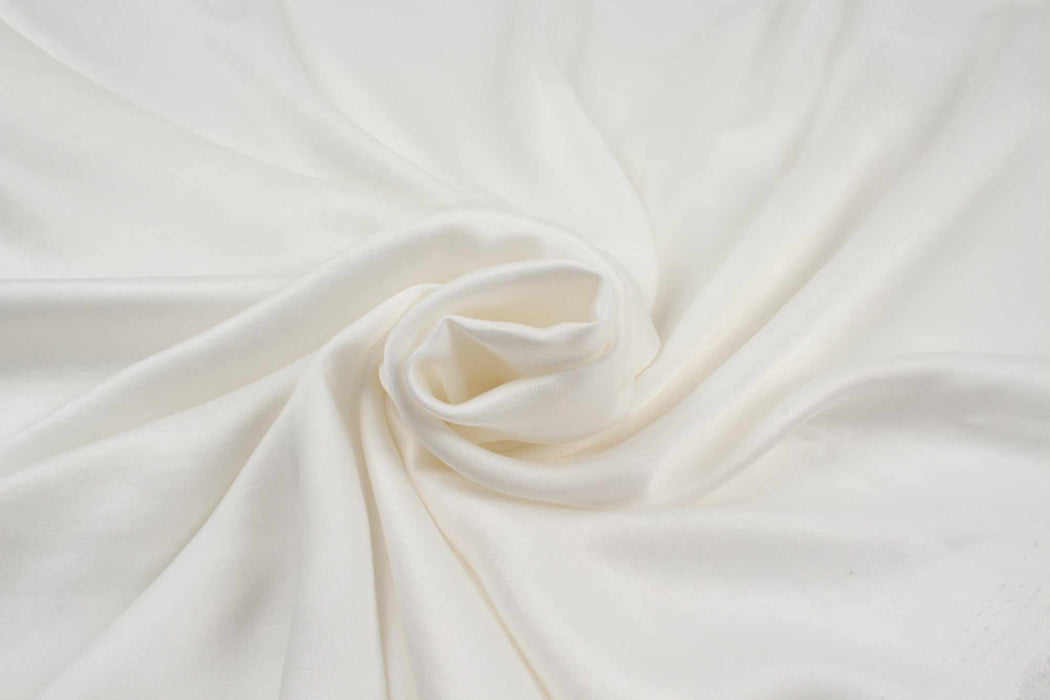 Cupro Viscose Satin Twill, Vegan Certified - Light-weight AQUA-Fabric-FabricSight