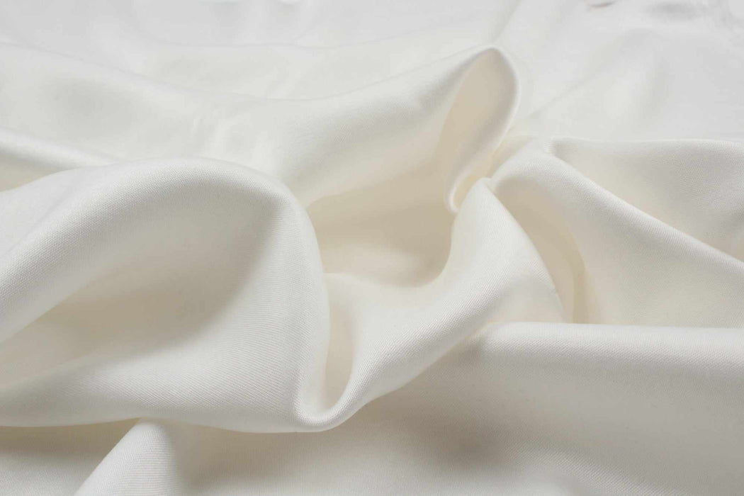 Cupro Viscose Satin Twill, Vegan Certified - Light-weight AQUA-Fabric-FabricSight