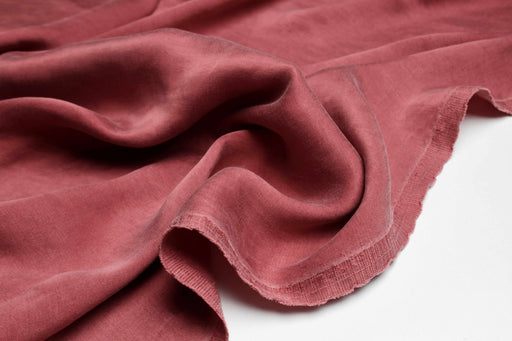 Cupro Viscose Satin Twill, Vegan Certified - Light-weight AQUA-Fabric-FabricSight