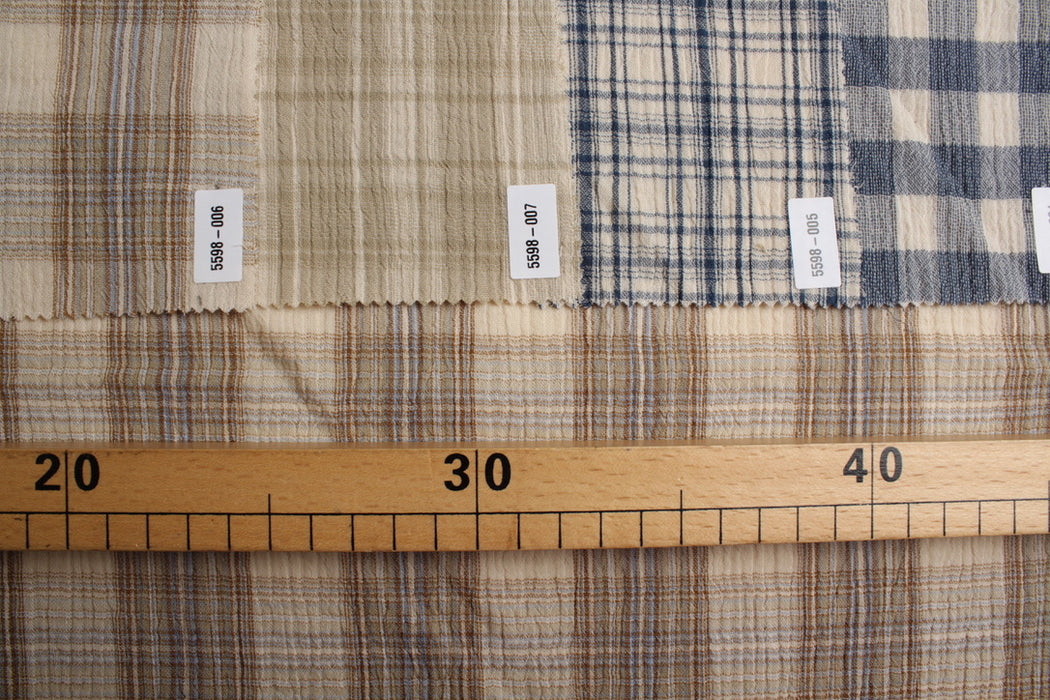 Organic Cotton Double Gauze – Checks Variety