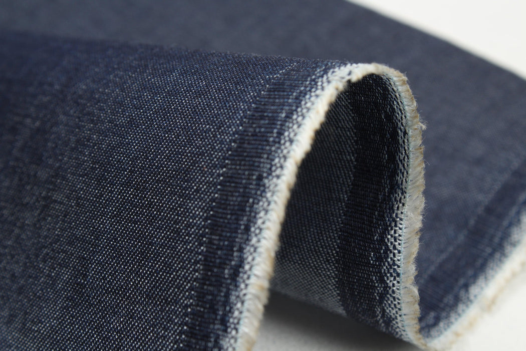 Denim Tencel Twill for Shirting - Indigo-Fabric-FabricSight