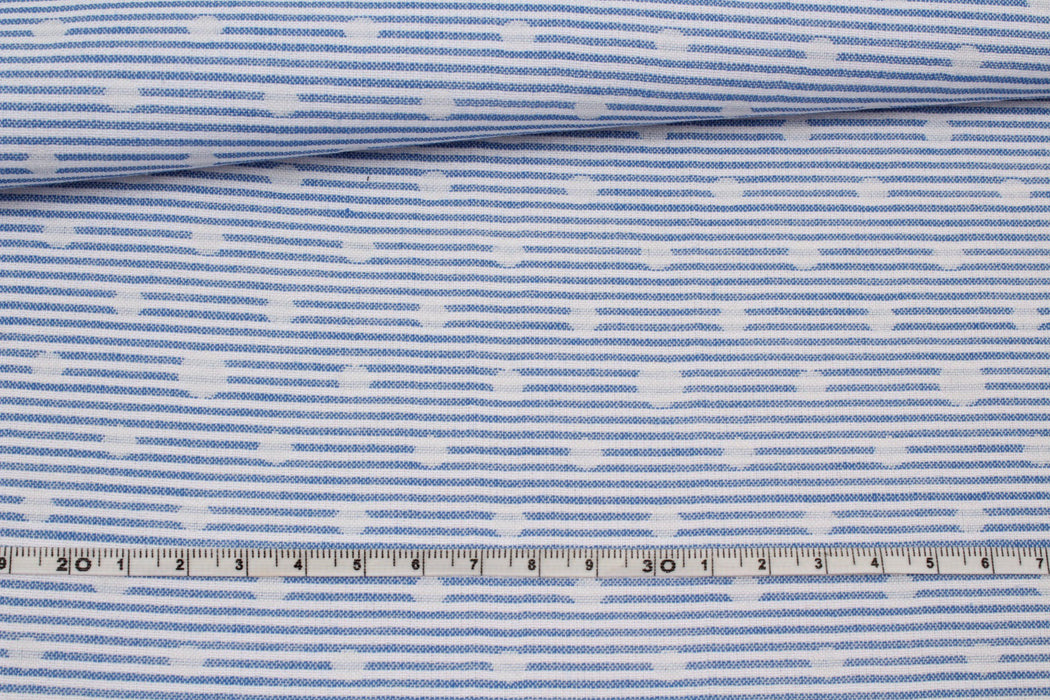 Dots and Stripes Summer Jacquard-Fabric-FabricSight