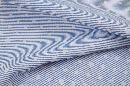 Dots and Stripes Summer Jacquard-Fabric-FabricSight