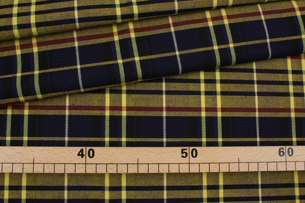 Double Face Checks Hopsack Fabric for Jackets-Fabric-FabricSight
