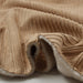 Double Face Fur/Corduroy - Extra Soft - Beige (1 Meter Remnant)-Remnant-FabricSight
