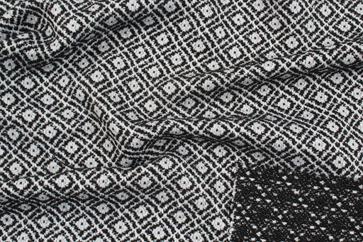 Double Face Jacquard for Coats - Geometric - BOLVIR-Fabric-FabricSight
