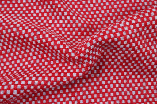 Double Face Recycled Wool - Chess Pattern-Fabric-FabricSight