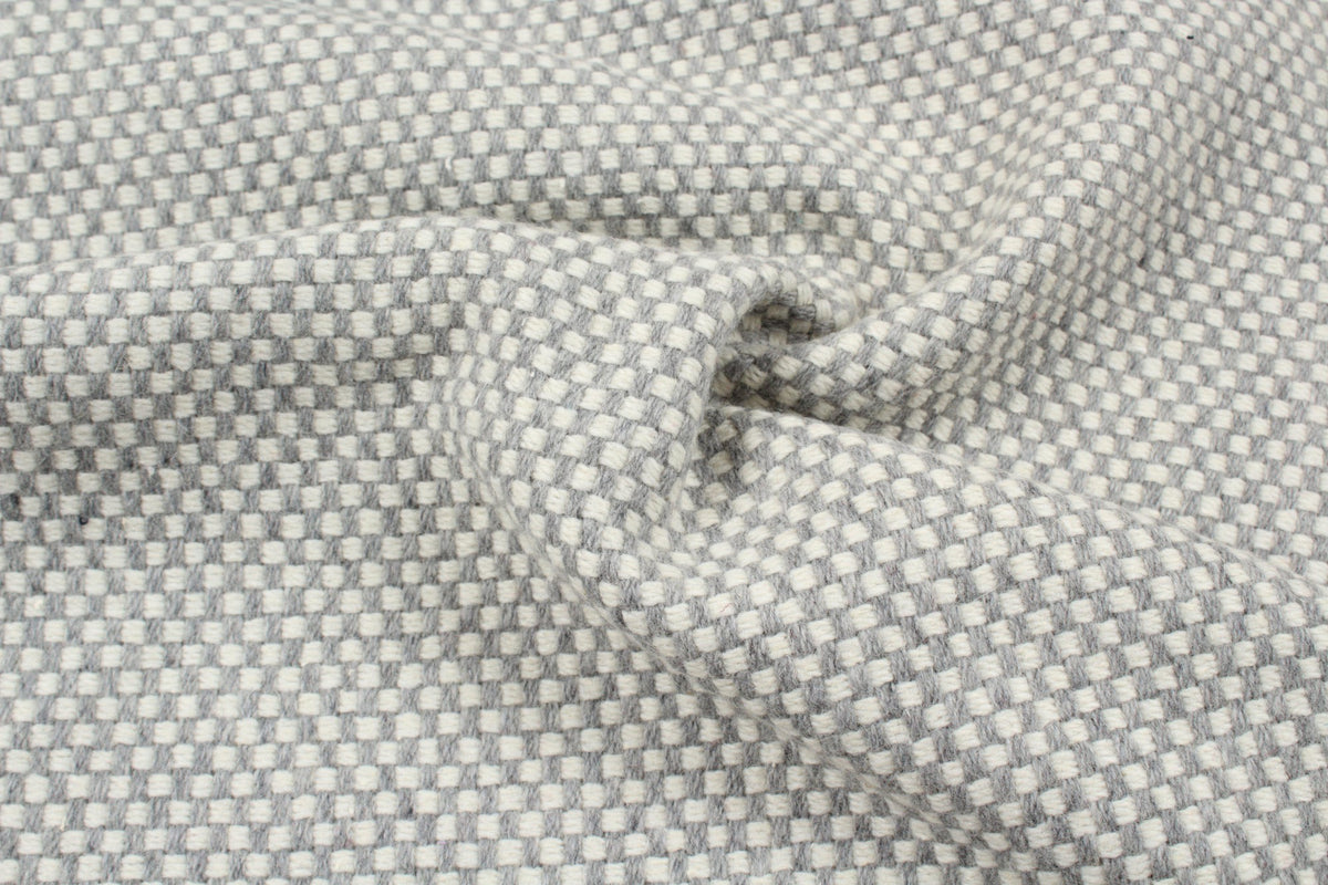 Chess Pattern Fabric Double Face Recycled Wool - Chess Pattern — Fabric Sight