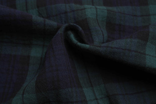 Double Muslin Organic Cotton Over Shirt - Checks-Fabric-FabricSight