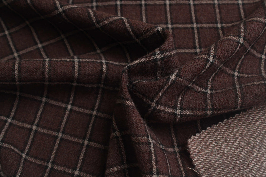 Double Muslin Organic Cotton Over Shirt - Checks-Fabric-FabricSight