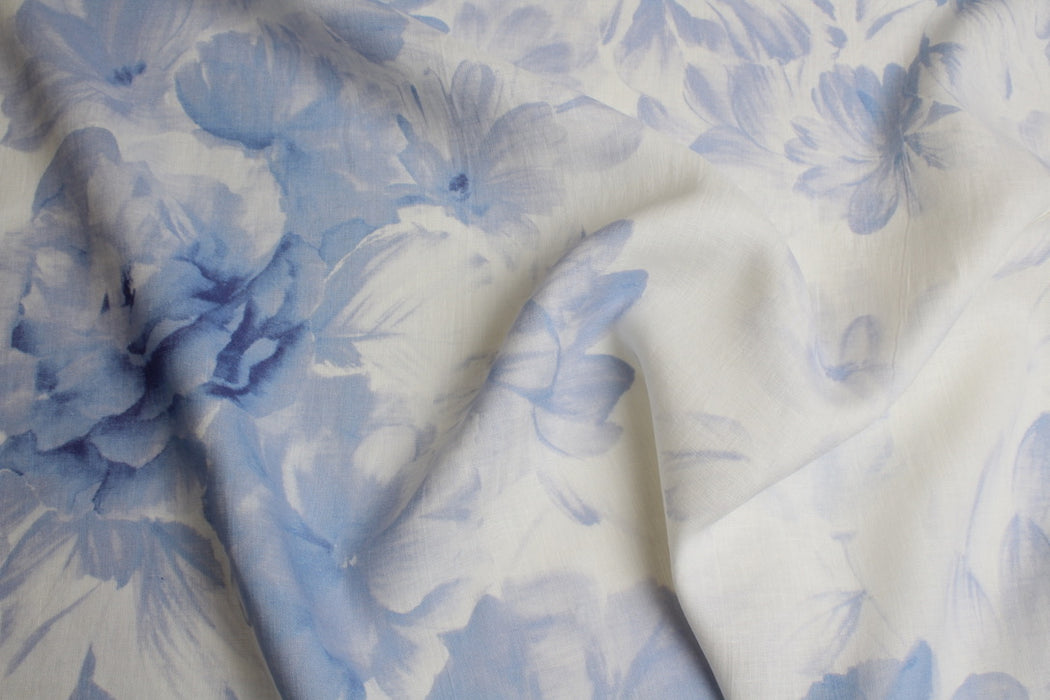 Printed Mid-Weight Washed Linen