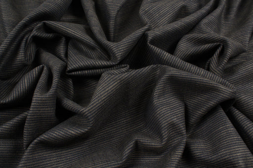 Ecovero Viscose Blend with Recycled Polyester Brushed Stripes-Surplus-FabricSight