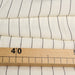 Ecru Viscose with Black Diplomatic Stripe – Italian Designer Deadstock-Fabric-FabricSight