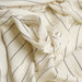 Ecru Viscose with Black Diplomatic Stripe – Italian Designer Deadstock-Fabric-FabricSight