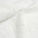 Embroidered Geometric Circles Cotton Poplin - 2 Sides Scallop-Fabric-FabricSight