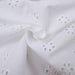 English Embroidery on Cotton Poplin - Floral Designs (Optical White)-Fabric-FabricSight