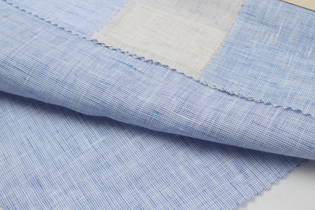 European Flax Linen - Melange Effect - 3 Colors Available-Fabric-FabricSight