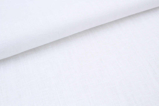 European Flax Washed Luxury Linen - Optical White (1.5 Mts Remnant)-Remnant-FabricSight