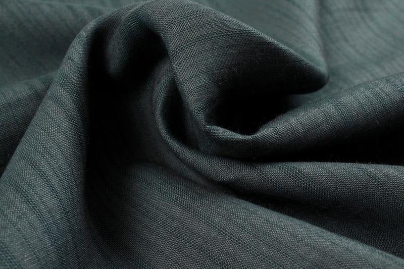 European Linen for Bottoms - Stripes Green - for Garment Wash-Fabric-FabricSight
