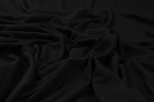 Extra Fine Pima Cotton Jersey - Light-Weight - Black-Fabric-FabricSight