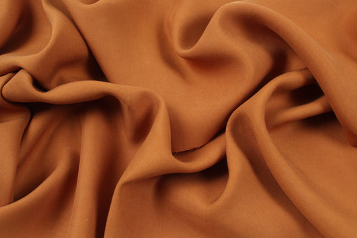 Extra Soft Tencel™ Twill – Fluid Elegance - Tile Orange - Remnant-Remnant-FabricSight