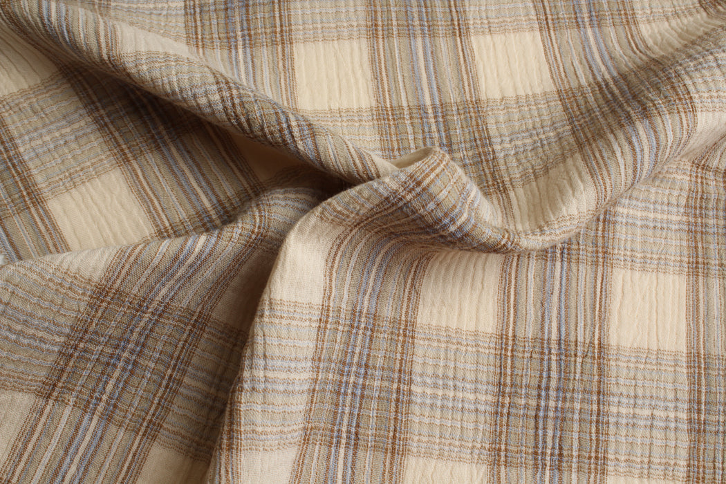 Organic Cotton Double Gauze – Checks Variety
