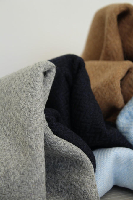Free Swatches of Fancy Chevron Recycled Wool for Coats