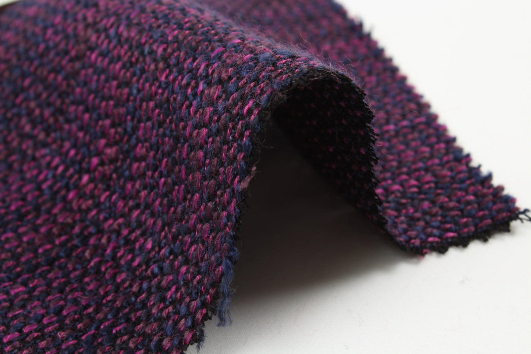 Fancy Multicolor Tweed Stripes - Viscose Blend - 11 Colors Available-Fabric-FabricSight