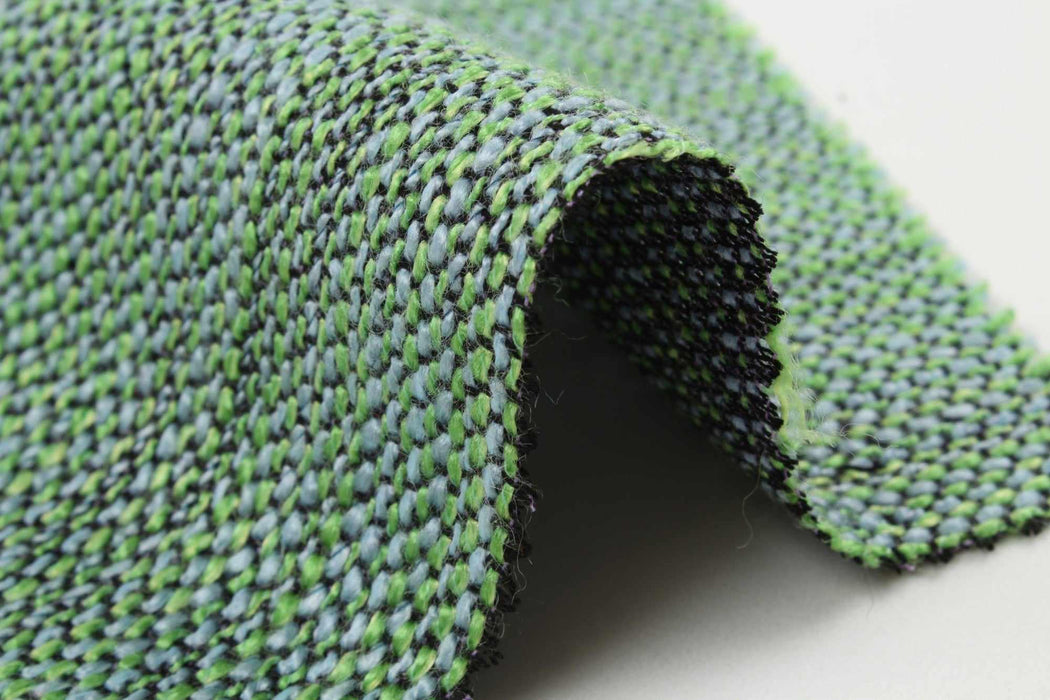 Fancy Multicolor Tweed Stripes - Viscose Blend - 11 Colors Available-Fabric-FabricSight