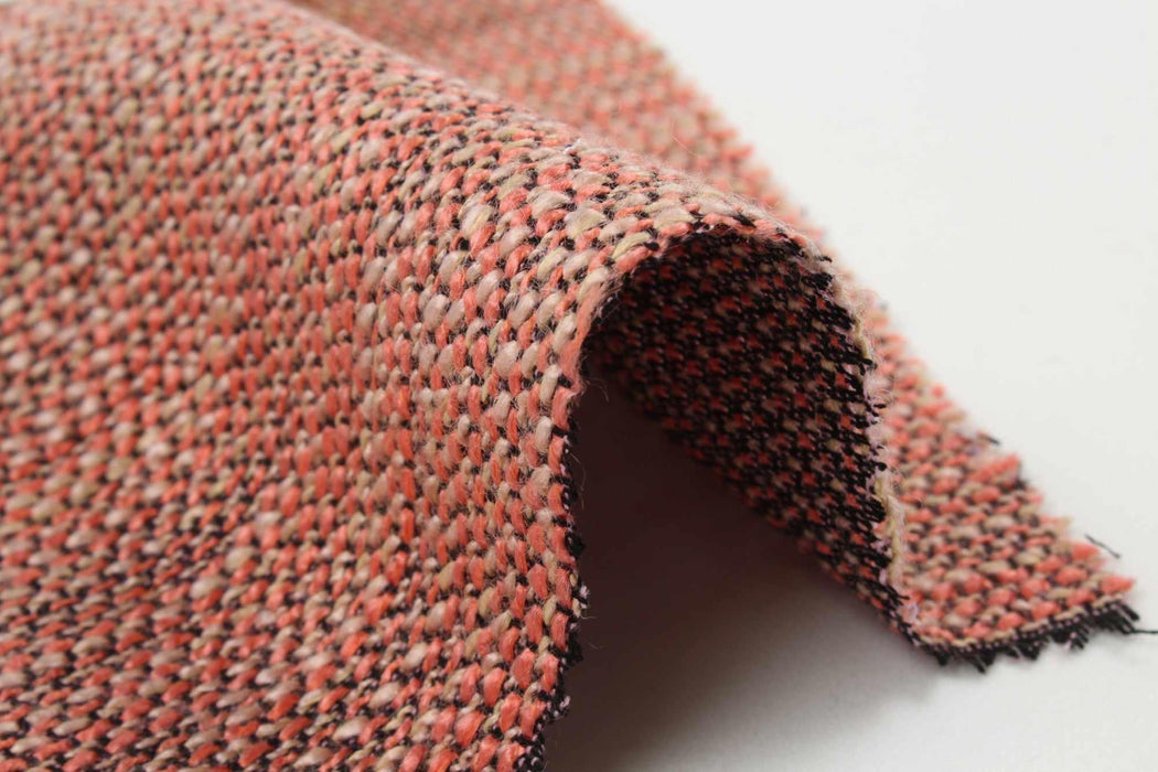 Fancy Multicolor Tweed Stripes - Viscose Blend - 11 Colors Available-Fabric-FabricSight