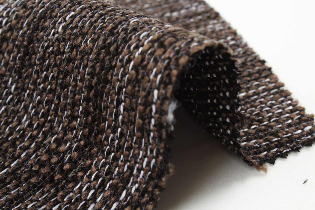 Fancy Multicolor Tweed Stripes - Viscose Blend - 11 Colors Available-Fabric-FabricSight