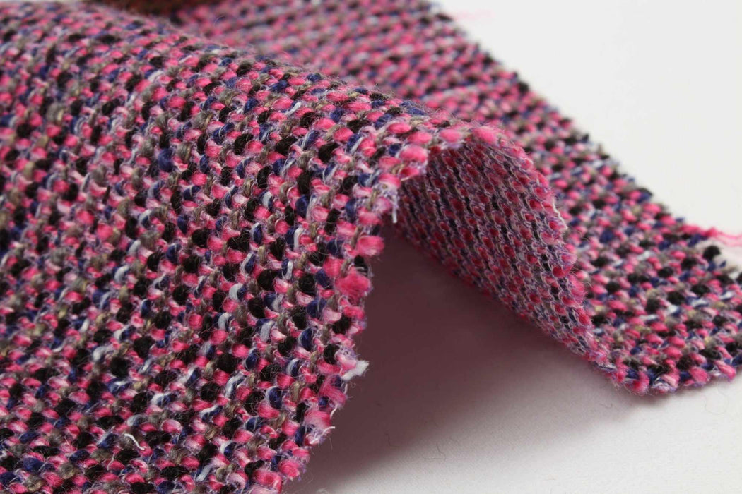 Fancy Multicolor Tweed - Viscose Blend - 5 Colors Available-Fabric-FabricSight
